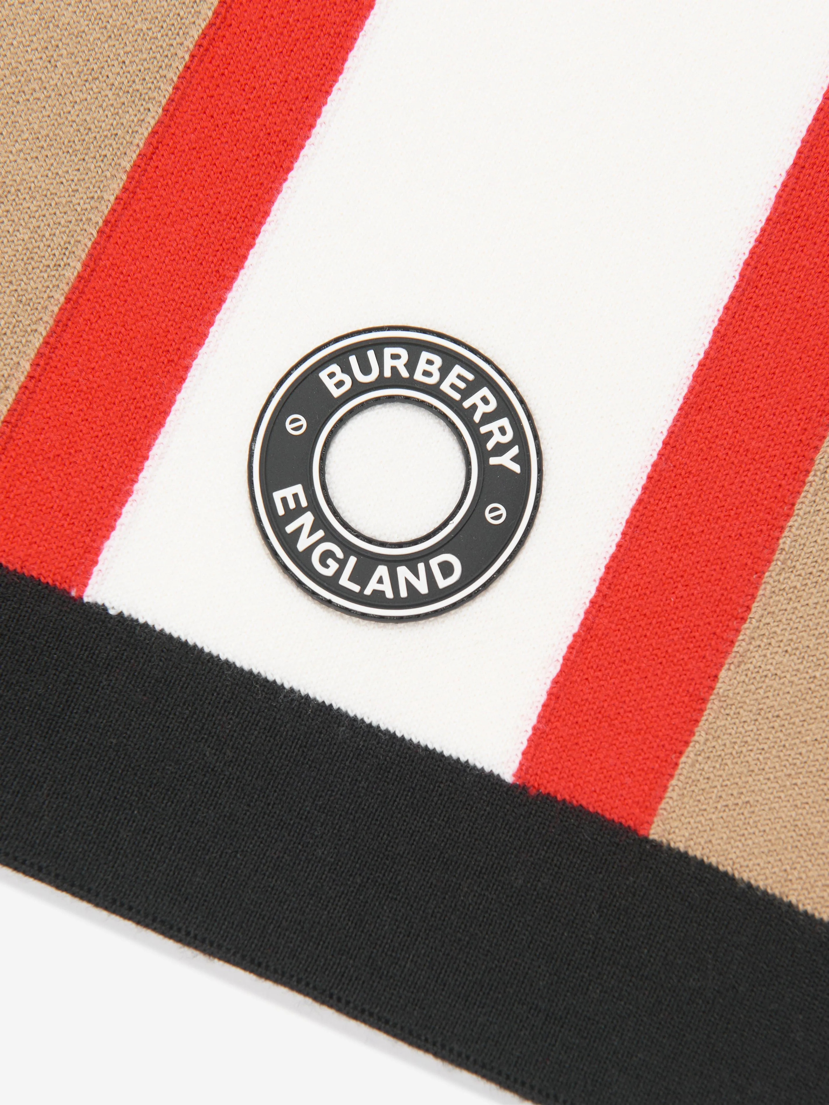 Burberry Kids Baile Icon Scarf In Beige