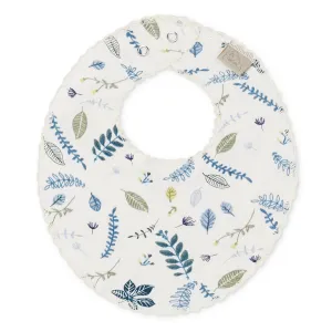 Cam Cam Copenhagen Bib Teething Jersey Pressed Leaves Blue