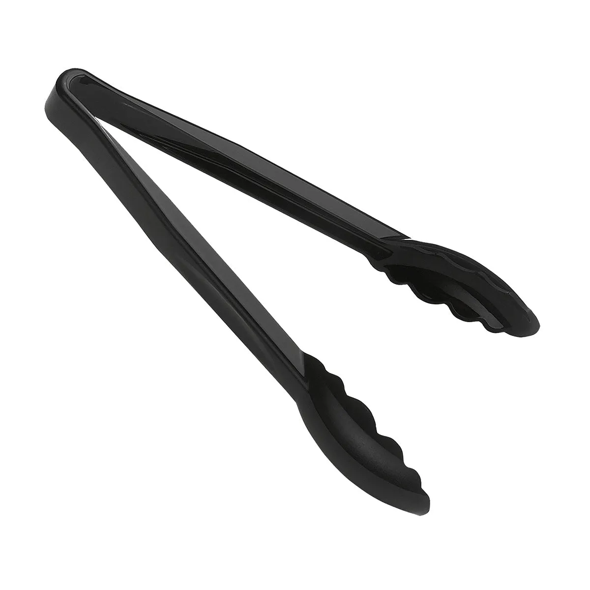 Cambro 6TGS110 Lugano Scallop Grip Tongs, Black, 6"