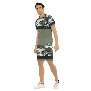 CAMOUFLAGE BLACC Men's Short Sleeve Shirt Sets