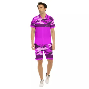 CAMOUFLAGE GRAPES Men's Short Sleeve Shirt Sets