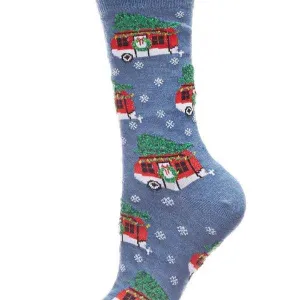 Campers Holiday Crew Socks
