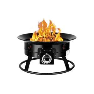Camplux 19" Outdoor Portable Propane Gas Fire Pit - 58,000 BTU