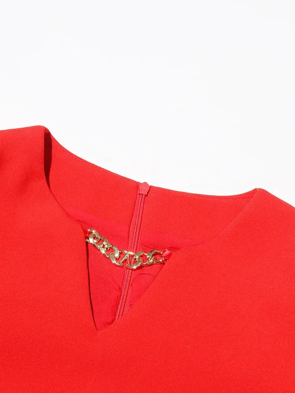 Camryn Applique Belt Slim Midi Dress