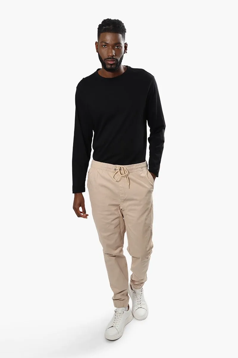 Canada Weather Gear Tie Waist Jogger Pants - Cream