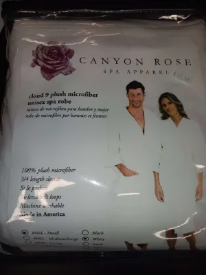 Canyon Rose Cloud 9 Microfiber Unisex Spa Robe (Small size)