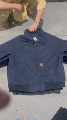 Carhartt rework style blue jacket