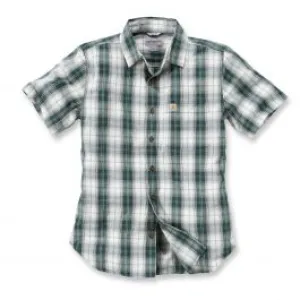 Carhartt&#x20;102548&#x20;Sale&#x3A;&#x20;Slim&#x20;Fit&#x20;plaid&#x20;s&#x2F;s&#x20;shirt&#x20;-&#x20;Hunter&#x20;Green