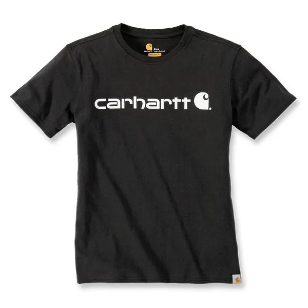 Carhartt&#x20;103592&#x20;Women&#x27;s&#x20;Logo&#x20;T-Shirt&#x20;s&#x2F;s&#x20;-&#x20;Black