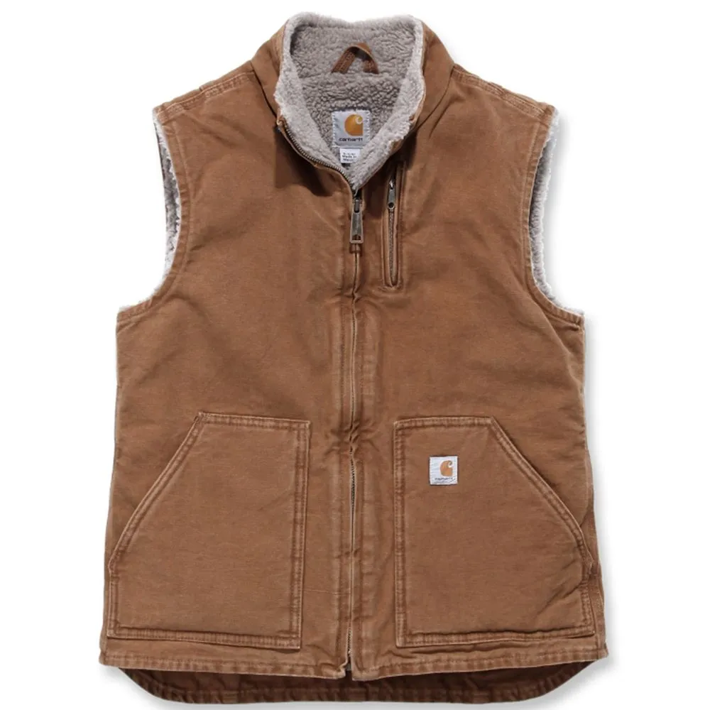 Carhartt&#x20;WV001&#x20;Women&#x27;s&#x20;Sandstone&#x20;Mock&#x20;Neck&#x20;Vest&#x20;-&#x20;C.&#x20;Brown