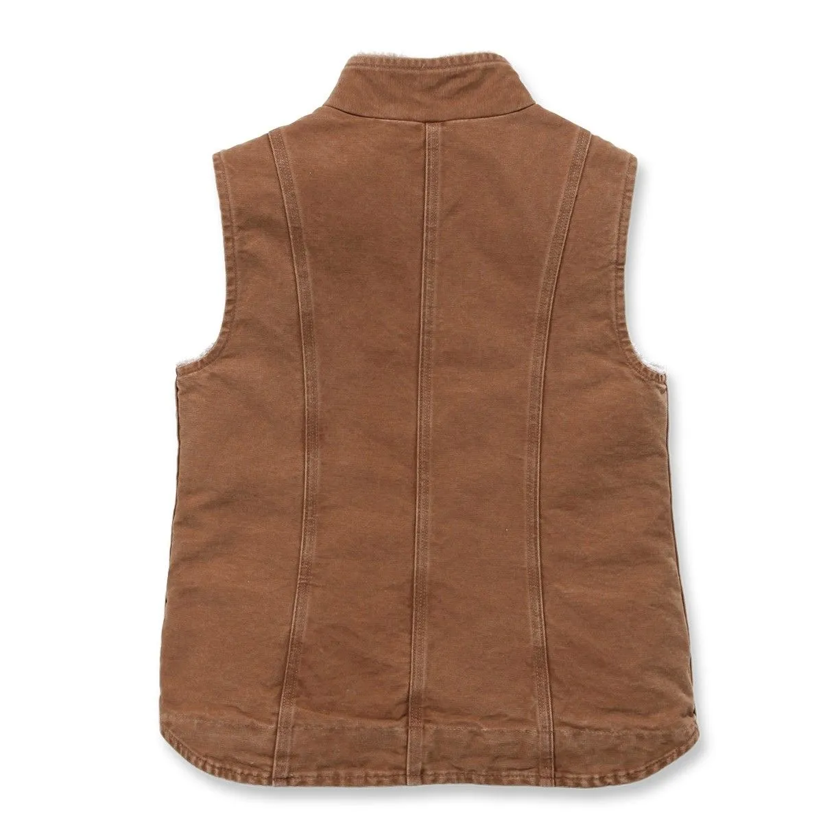 Carhartt&#x20;WV001&#x20;Women&#x27;s&#x20;Sandstone&#x20;Mock&#x20;Neck&#x20;Vest&#x20;-&#x20;C.&#x20;Brown