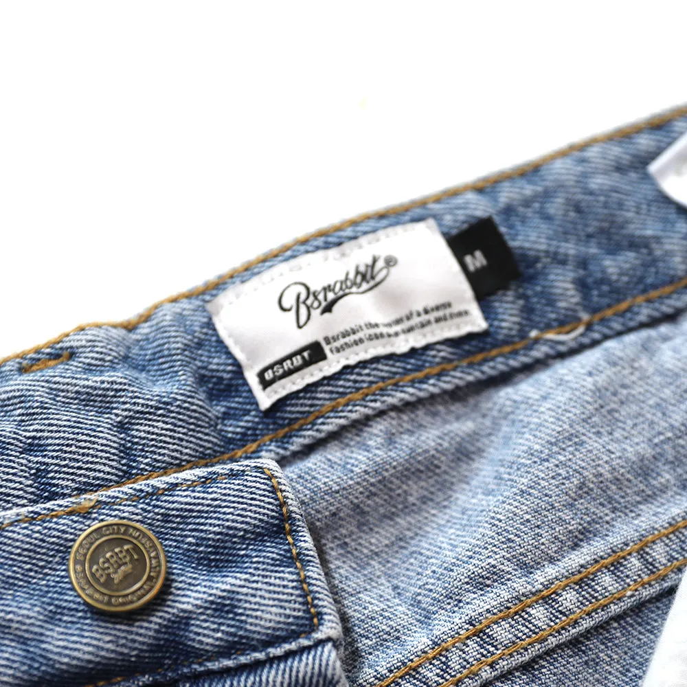 CARPENTER LOOSEFIT DENIM SHORT PANTS BLUE