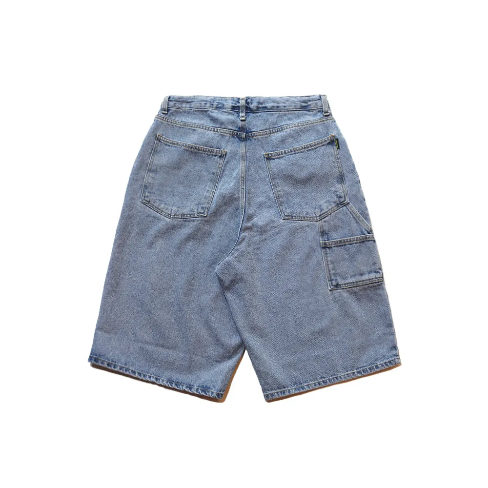 CARPENTER LOOSEFIT DENIM SHORT PANTS BLUE