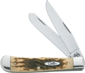 CASE 00163 Folding Pocket Knife, 3-1/4 in Clip, 3.27 in Spey L Blade, Chrome Vanadium Steel Blade, 2-Blade :EA: QUANTITY: 1