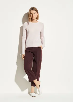 Cashmere Overlay Crew in Rosa Seco