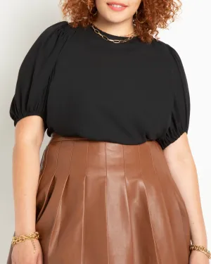 Cassadee Open Tie Back Top | Totally Black