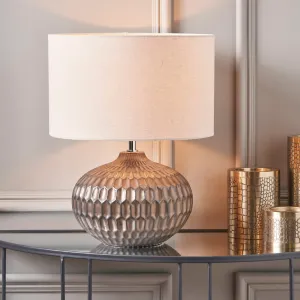 Cassius Bronze Textured Glazed Ceramic Table Lamp
