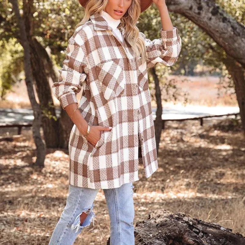 Casual Pocket Single-breasted Outerwear Top