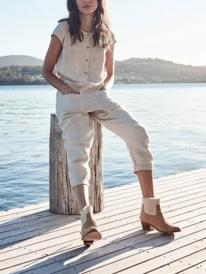 Casual Short Sleeve Jumpsuit