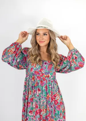 CC Rhinestone Trim Panama Hat