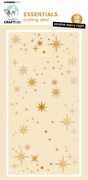 CCL Hot Foil Cutting Die Slimline Starry Night Essentials 1 PC