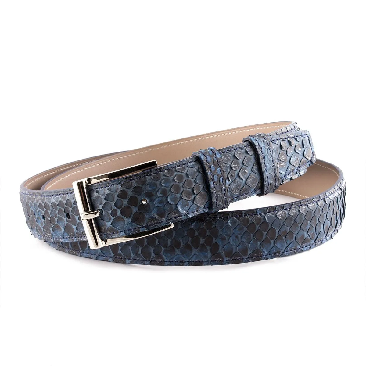 Ceinture cuir classique - Python