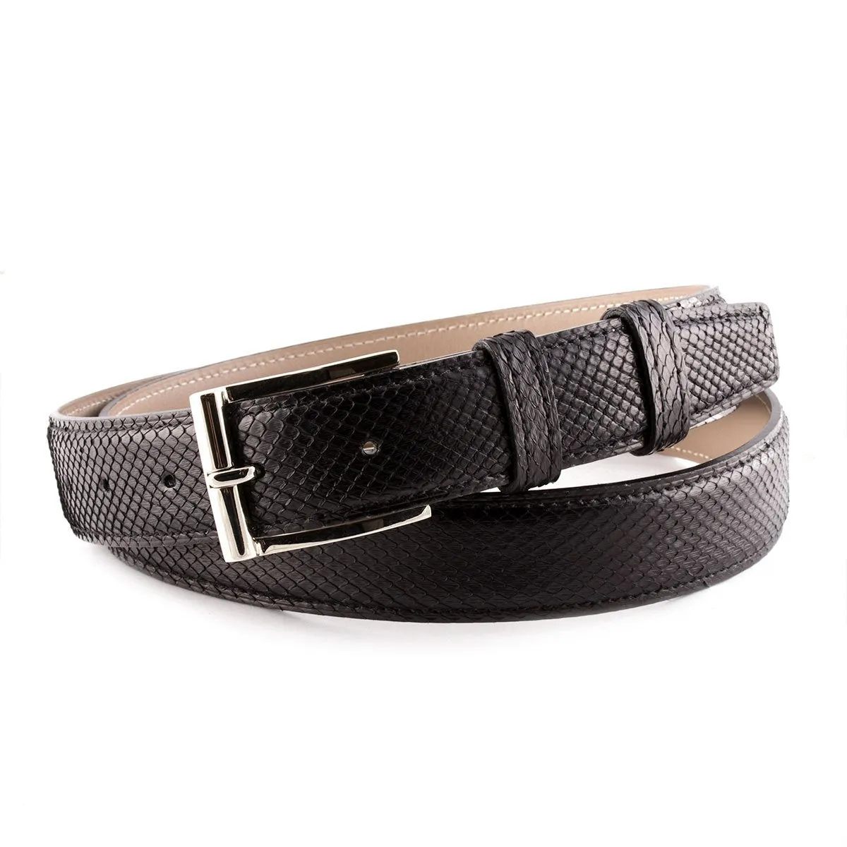 Ceinture cuir classique - Python