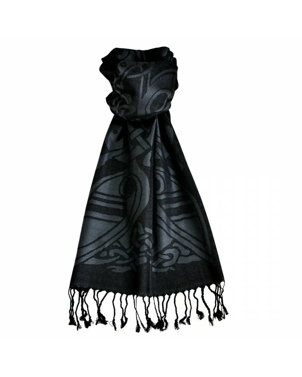 Celtic Design Wool Scarf by Patrick Francis