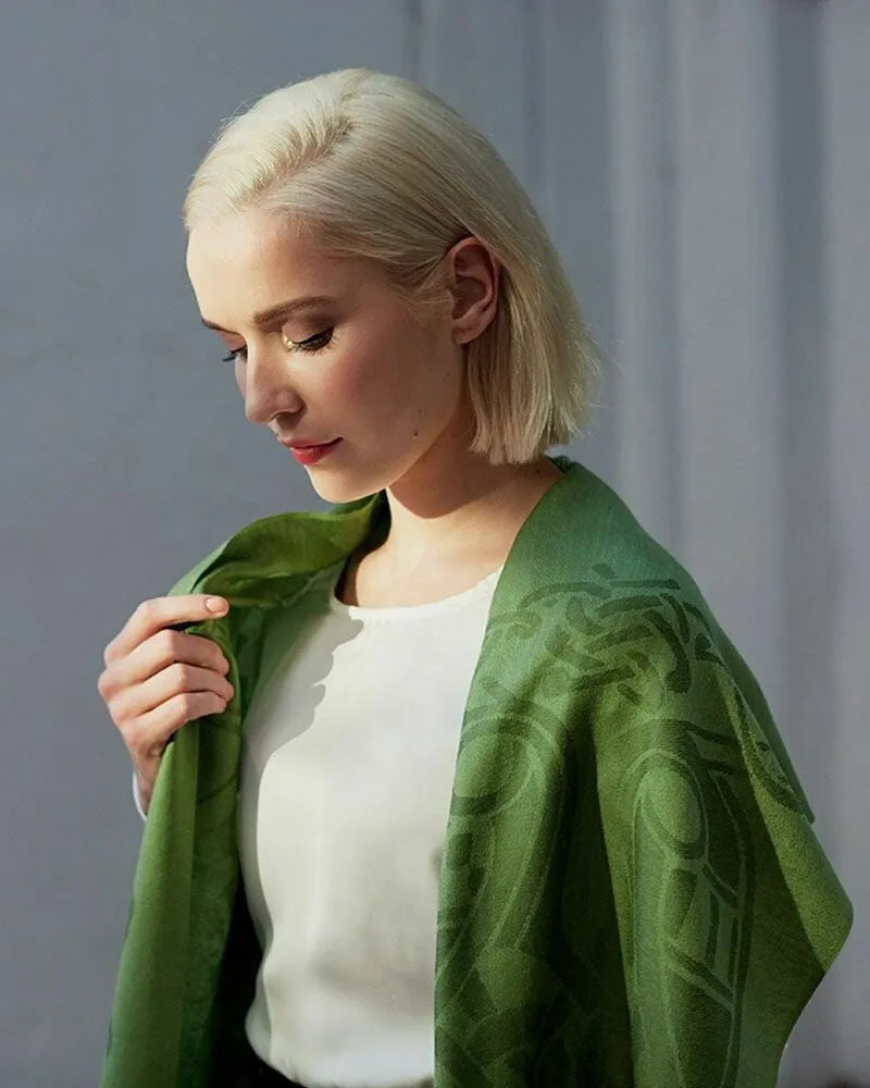 Celtic Design Wool Scarf by Patrick Francis