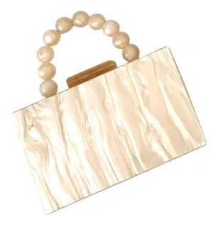 Champagne Acrylic Evening Clutch