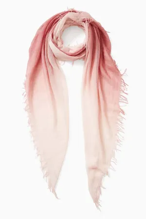 Chan Luu Dusty Rose Dip-Dyed Cashmere and Silk Scarf