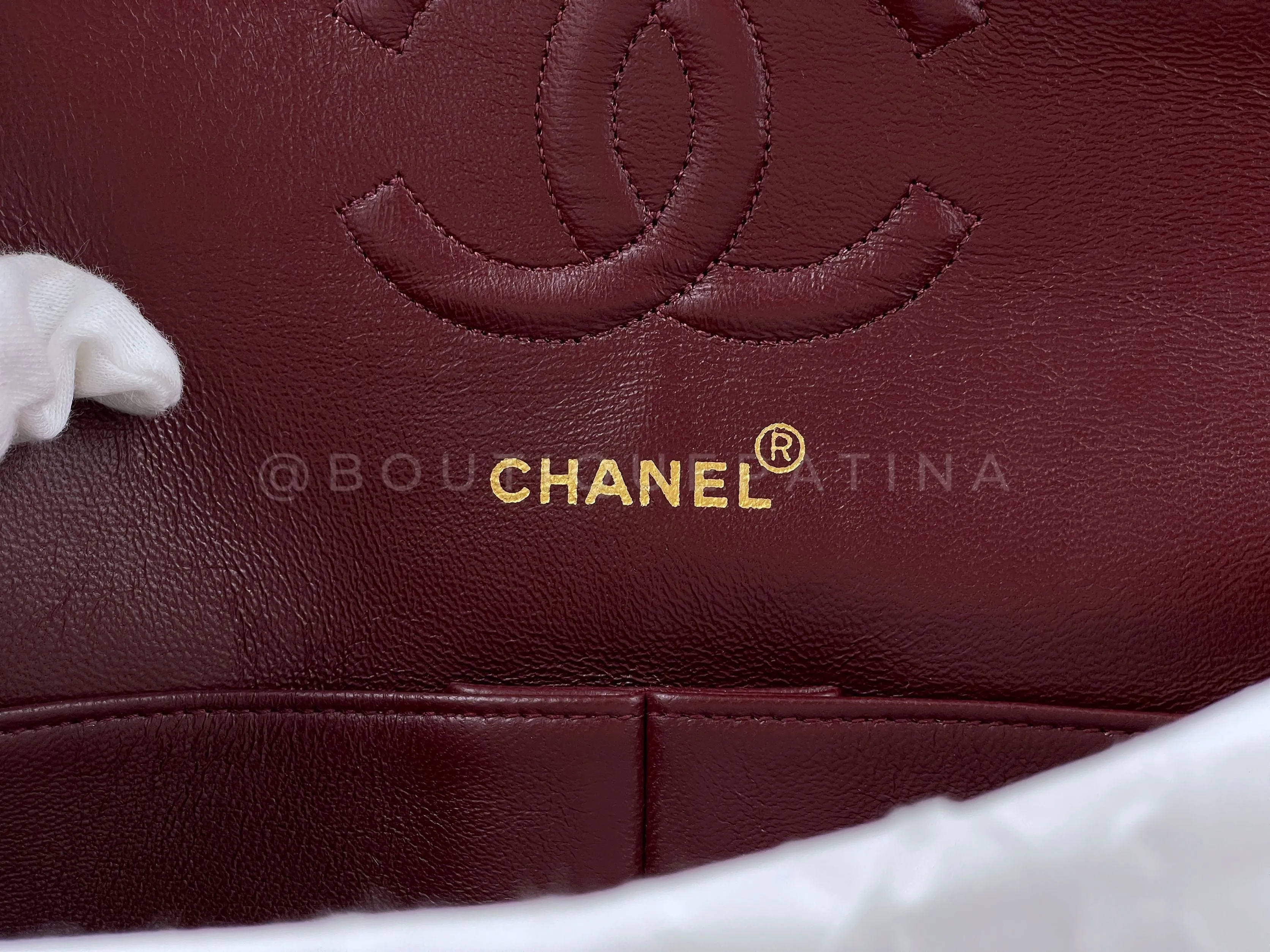 Chanel 1991 Vintage Black Medium Classic Flap Bag 24k GHW Lambskin