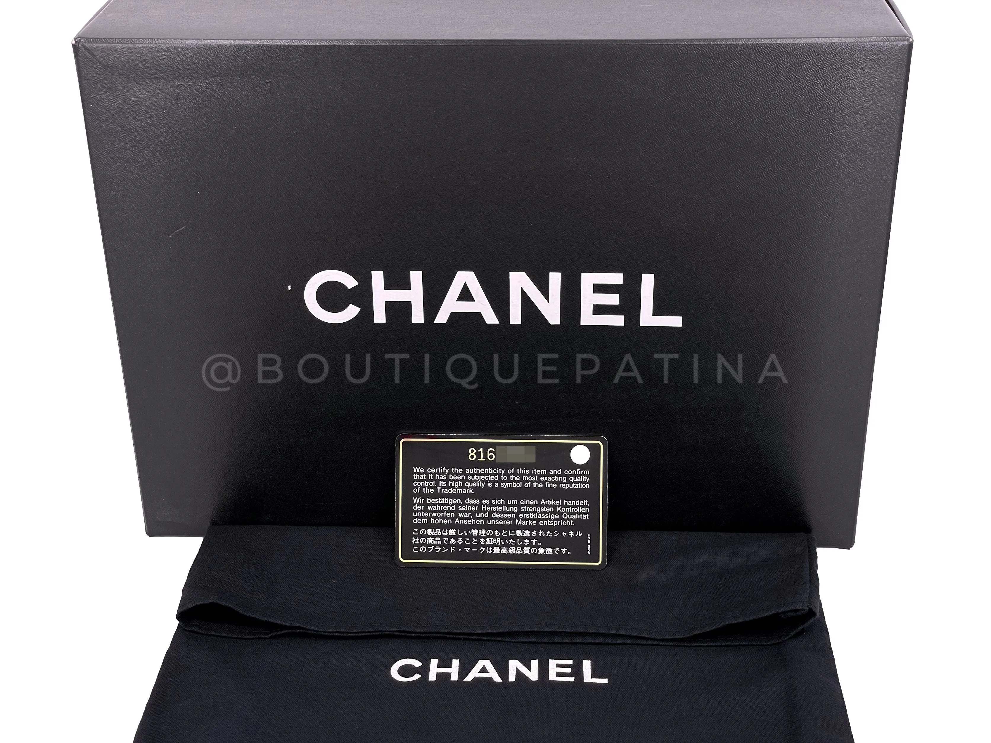 Chanel 2003 Vintage Black Small Classic Double Flap Bag 24k GHW Lambskin