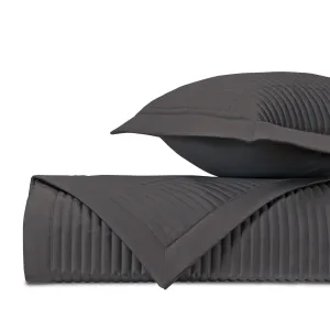 Channel Quilted Grisaglia Gray by Home Treasures