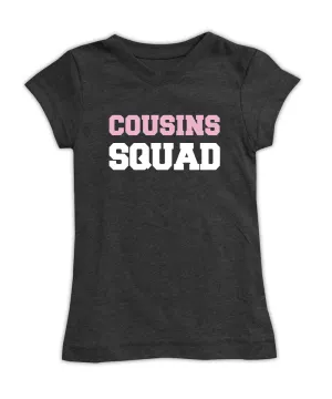 Charcoal 'Cousins Squad' Fitted Tee