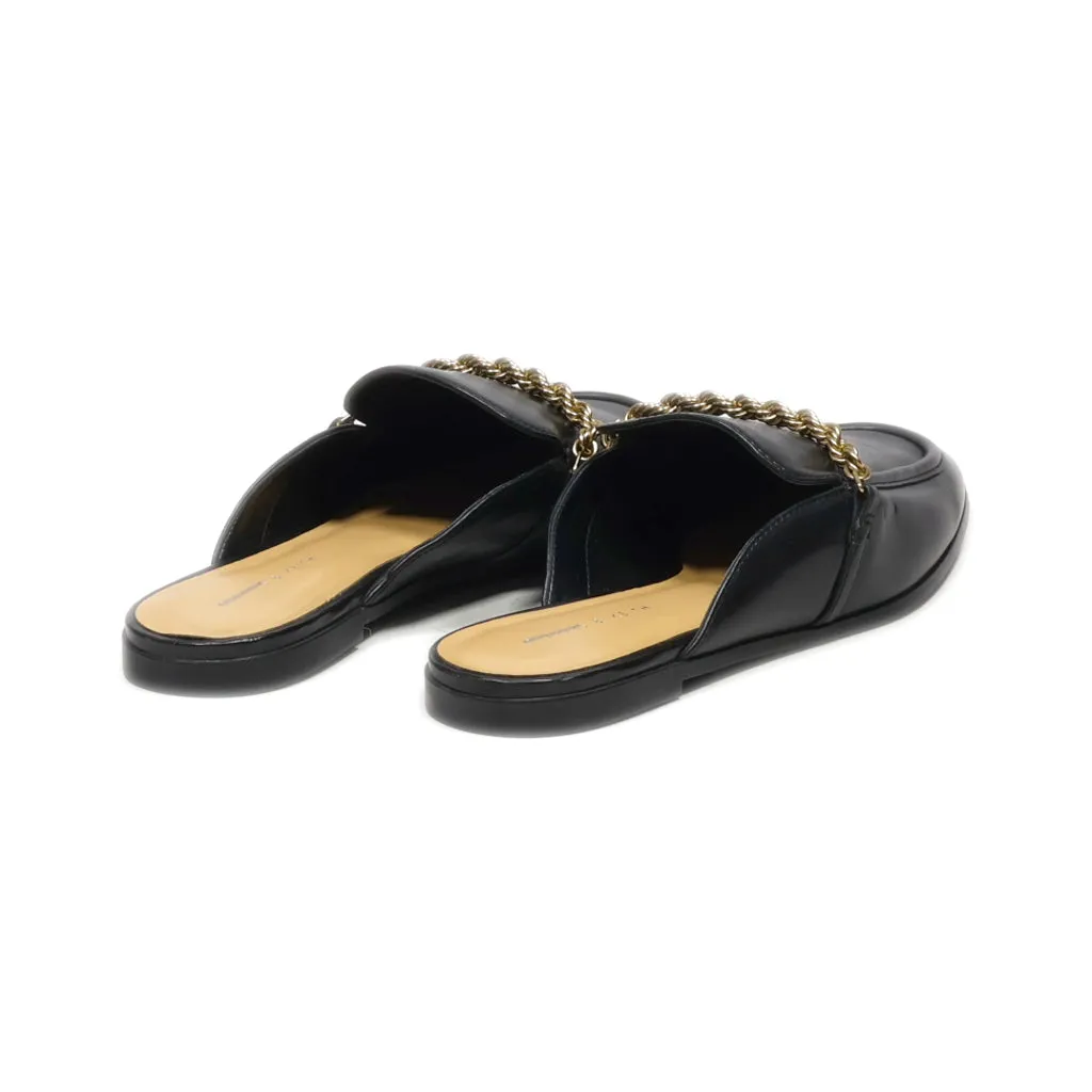 Charles & Keith Mules Leather Black Colour For Women
