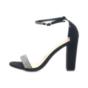Charlotte Russe High-Heel Sandals Suede Black Colour For Women