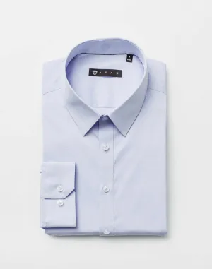 Chemise coton stretch ciel "Malte"