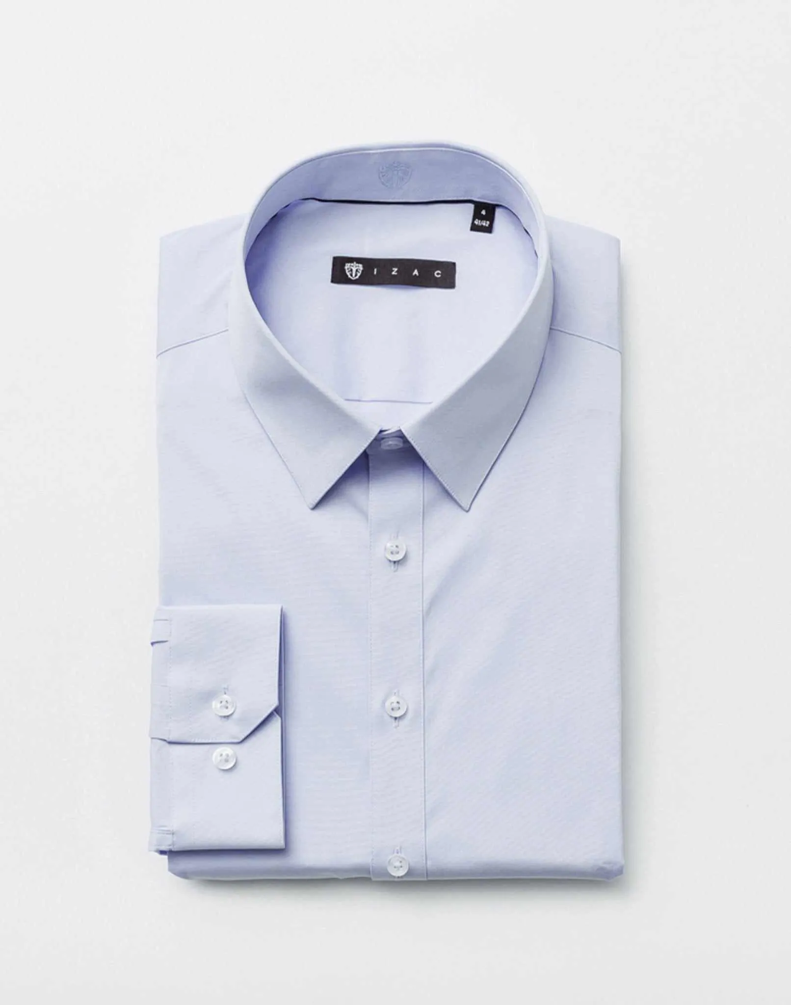 Chemise coton stretch ciel "Malte"