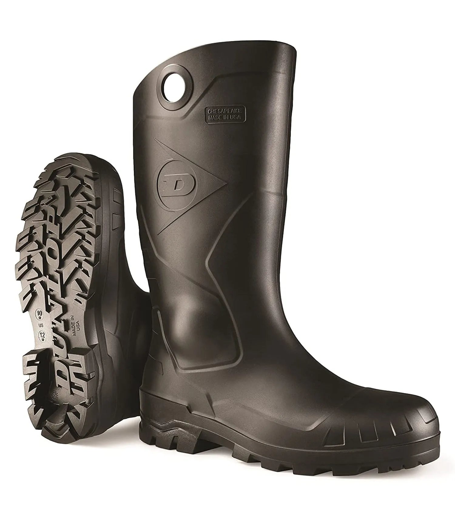 Chesapeake Safety Steel Toe, Black | PVC Work Boots .
