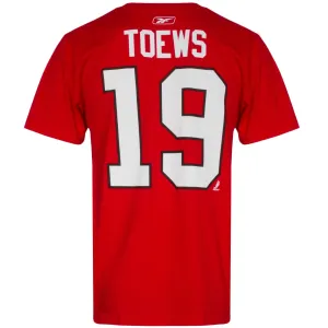 Chicago Blackhawks Men's Red Jonathan Toews Player Tee