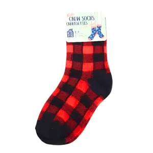 Children's Socks  Christmas Socks  Buffalo    Plaid  2-4yr