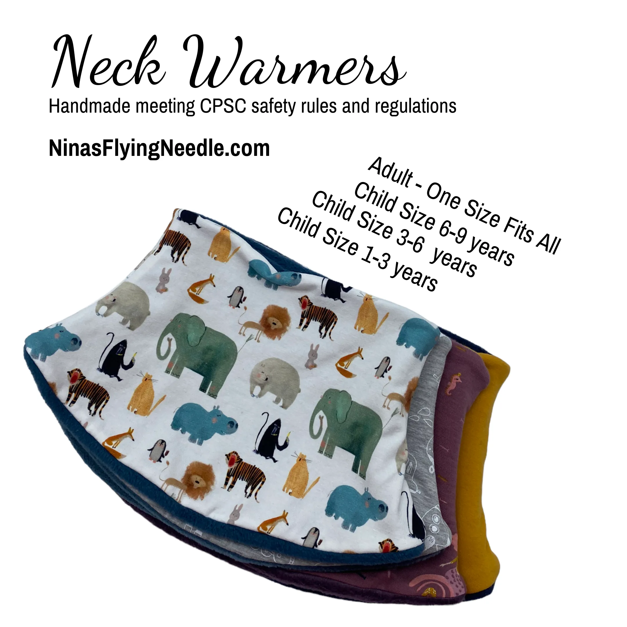 Child's Handmade Neck Warmer Helicopters