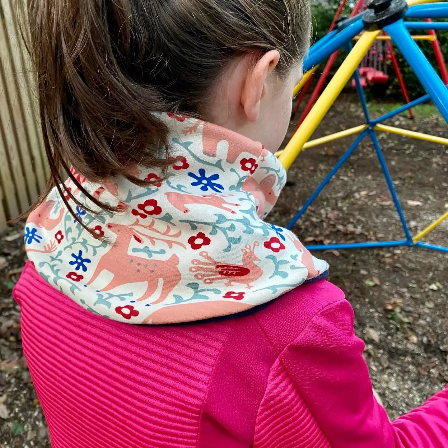 Child's Handmade Neck Warmer Helicopters
