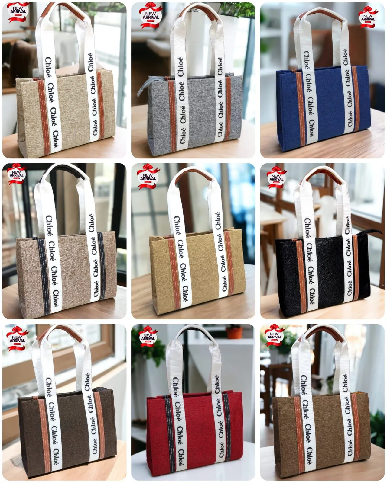 Chloe-Inspired Tote Bag for Girls with Unique Design (Red)
