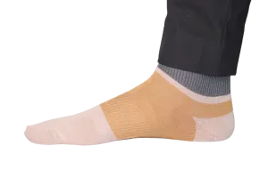 Chokore Beige And Yellow Ankle Bamboo Socks