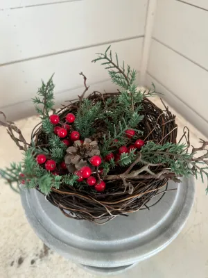 Christmas Bird Nest