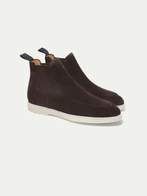 Stylish Warm Grey Chelsea Boots for Men - Sleek, Comfortable, and Versatile Footwear