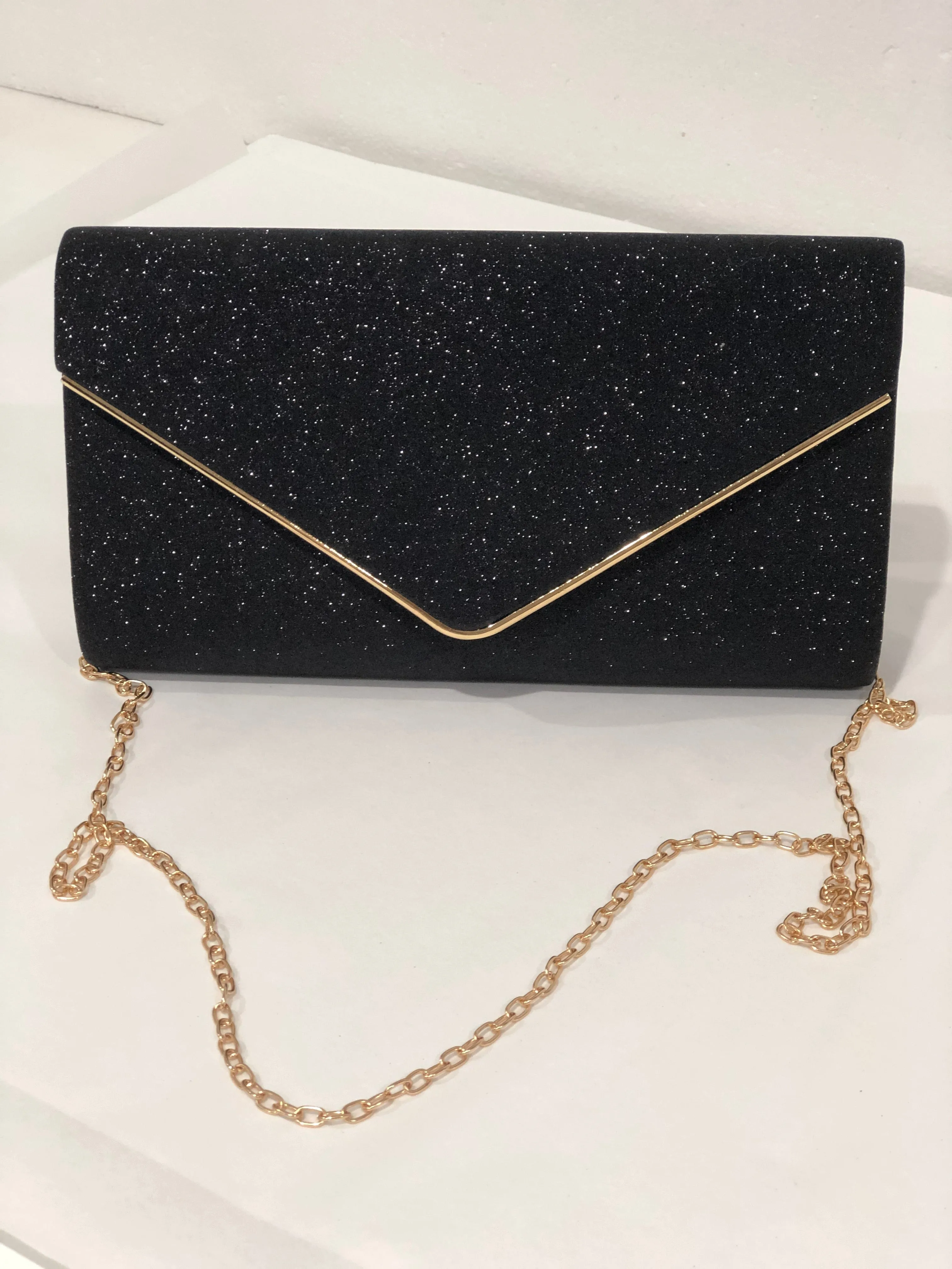 Claren Glitter Clutch