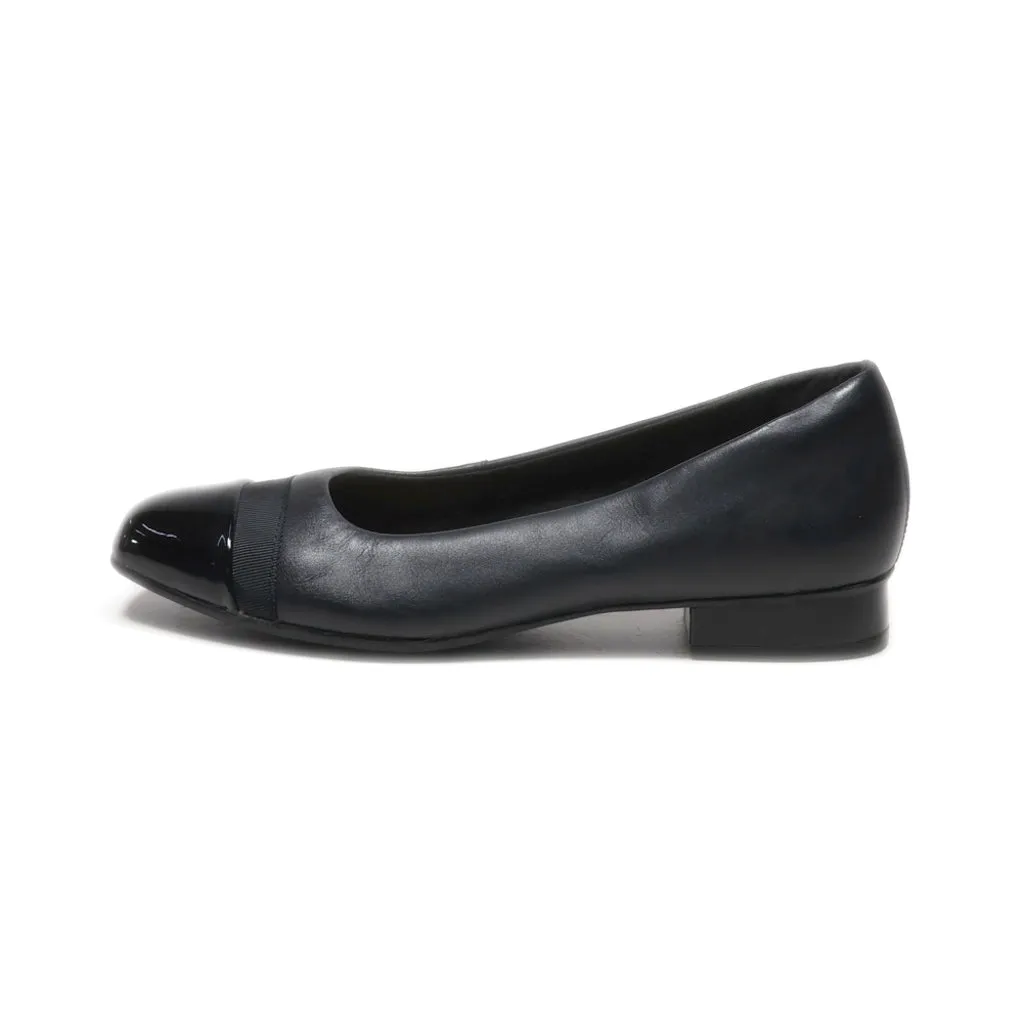 Clarks Collection Mid-Heel Shoes Leather Black Colour For Women